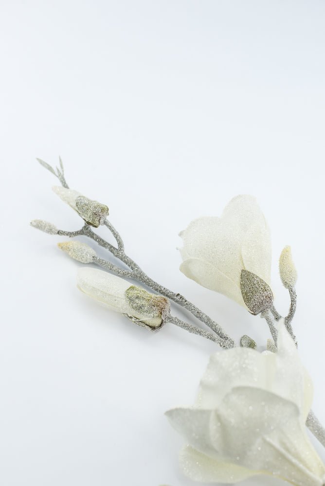 Artificial, Frosted Magnolia Spray - 32" - Greenery Market2823030CR