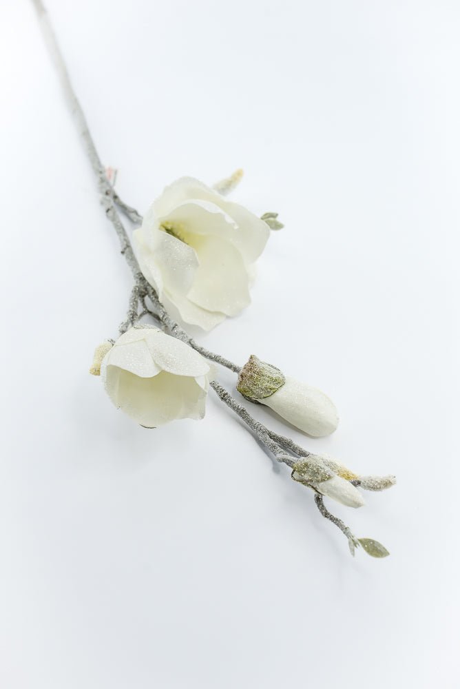 Artificial, Frosted Magnolia Spray - 32" - Greenery Market2823030CR