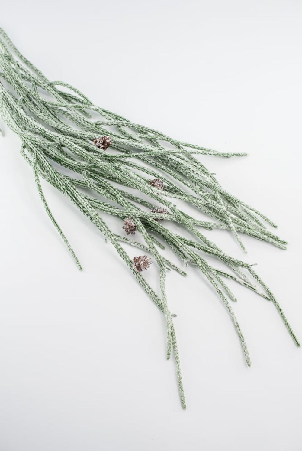 Artificial, frosted, weeping greenery branch - Greenery Marketgreenery218872