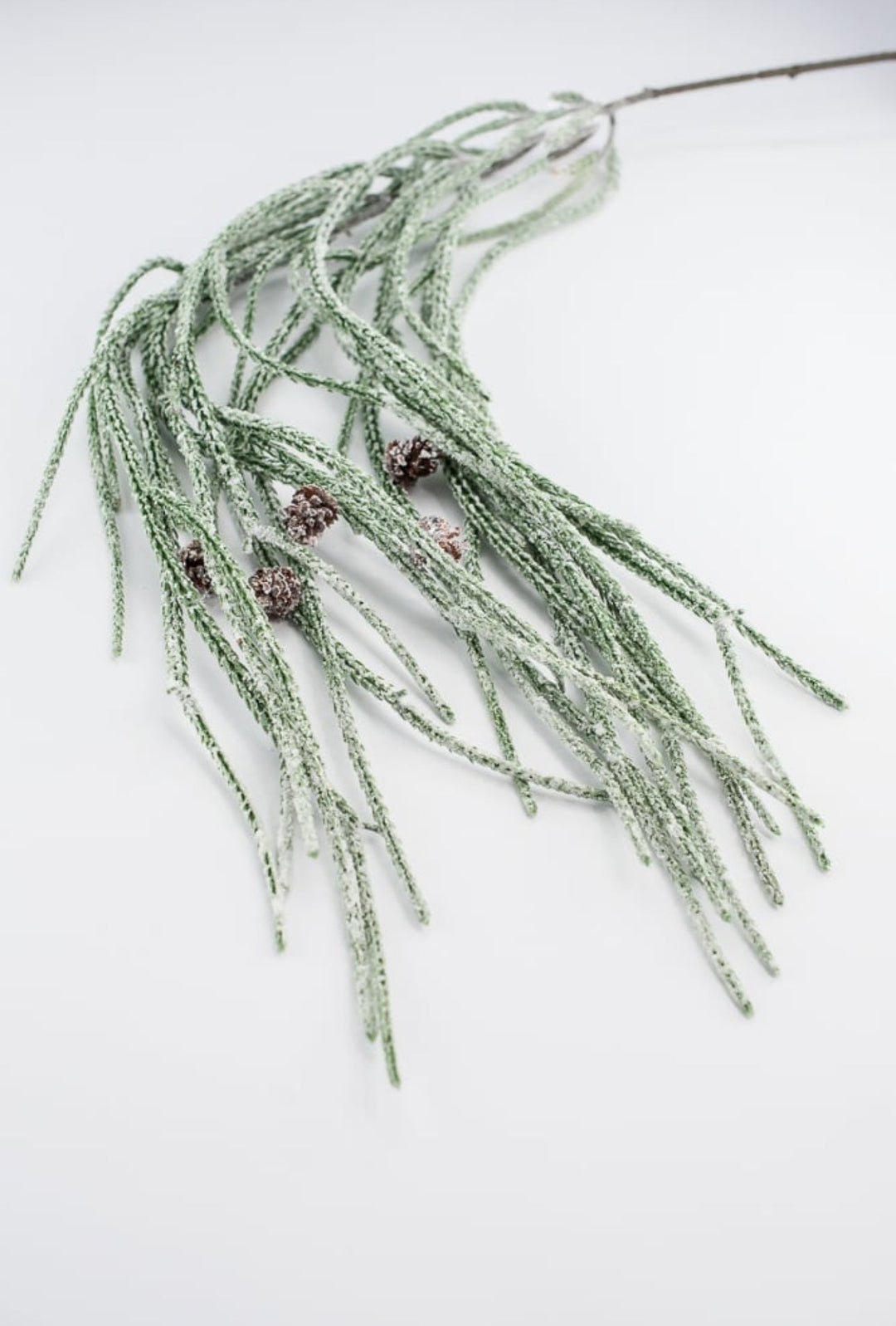 Artificial, frosted, weeping greenery branch - Greenery Marketgreenery218872