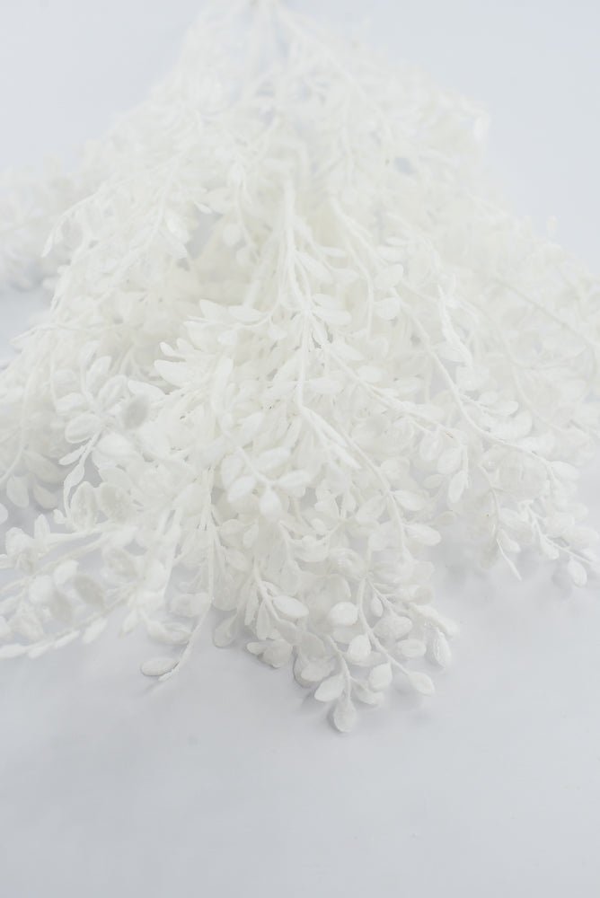 Artificial, Frosted White, Leaf Bush - 20" - Greenery Market2825290WH