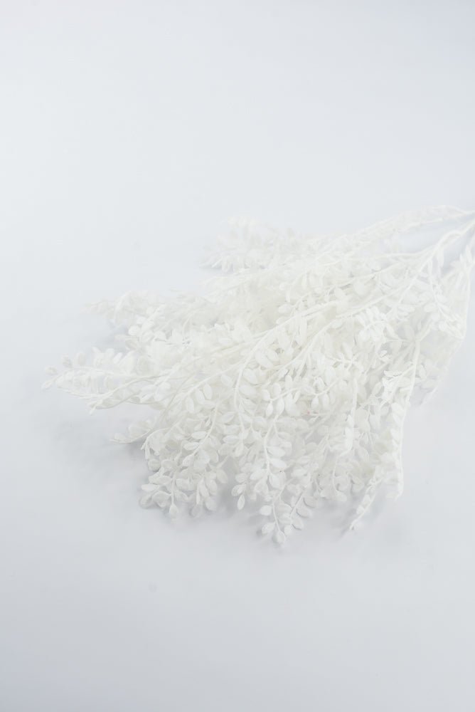 Artificial, Frosted White, Leaf Bush - 20" - Greenery Market2825290WH