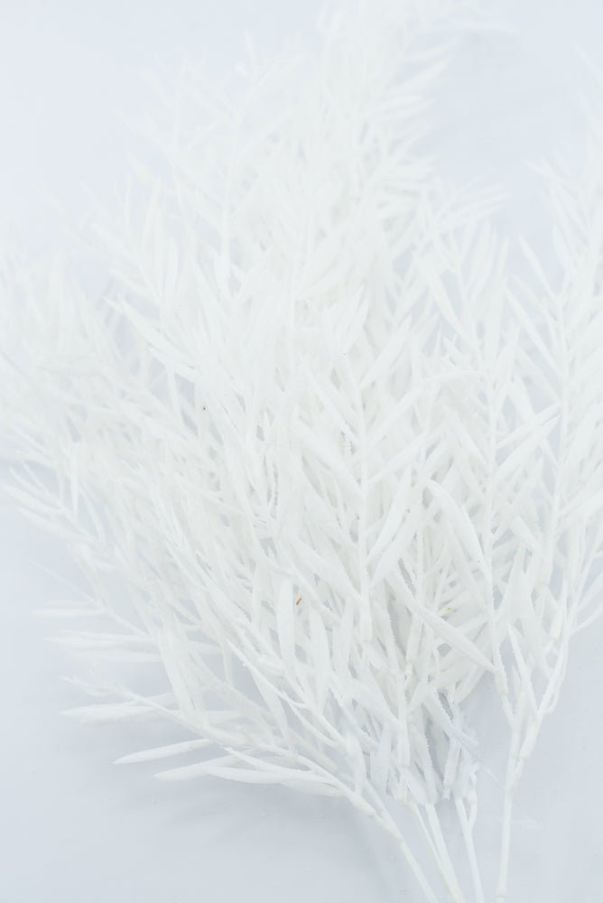 Artificial, Frosted White Willow Bush - 21" - Greenery Market2825289WH