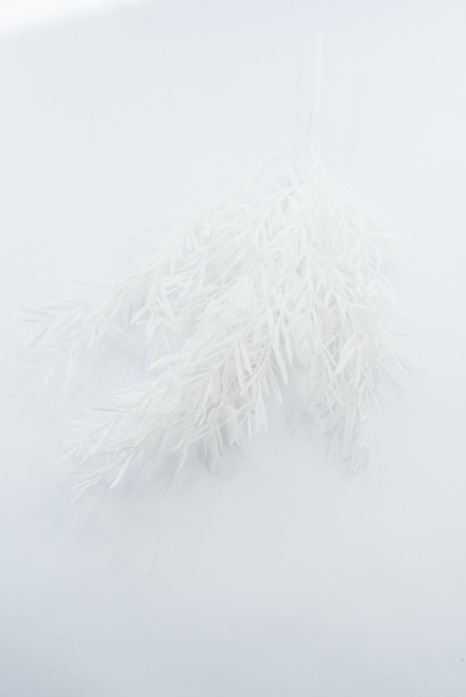 Artificial, Frosted White Willow Bush - 21" - Greenery Market2825289WH