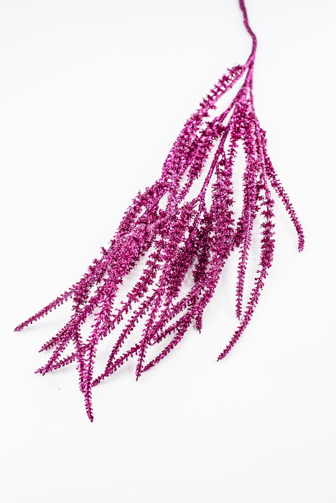 Artificial, Fuchsia Glitter Spray - 37" - Greenery MarketArtificial Flora85802-FU