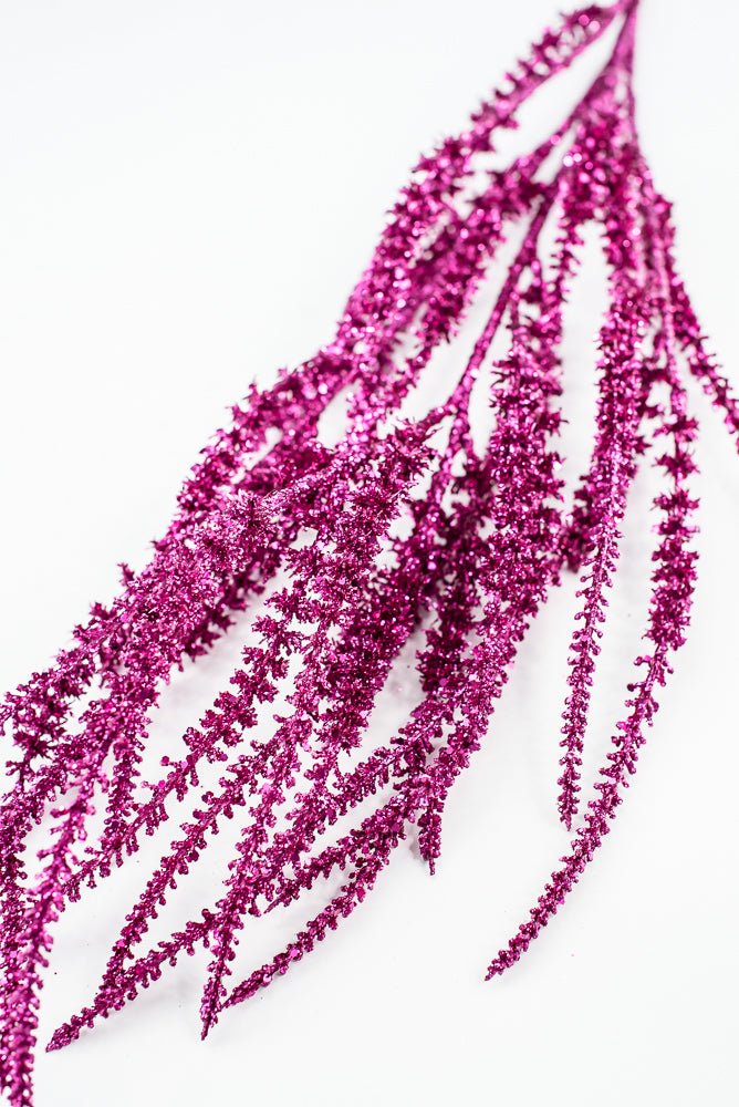Artificial, Fuchsia Glitter Spray - 37" - Greenery MarketArtificial Flora85802-FU