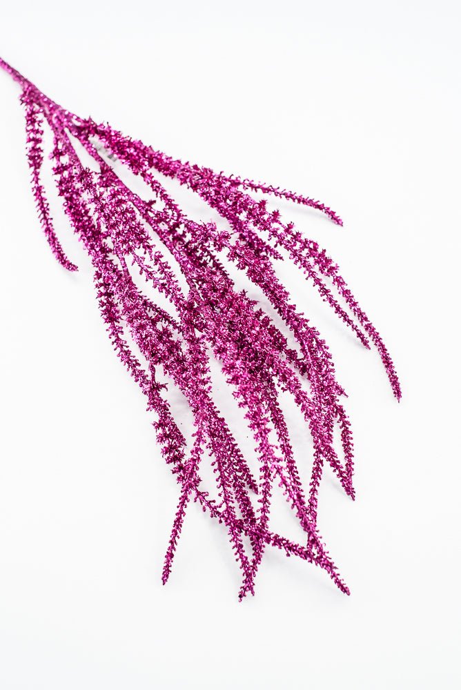 Artificial, Fuchsia Glitter Spray - 37" - Greenery MarketArtificial Flora85802-FU