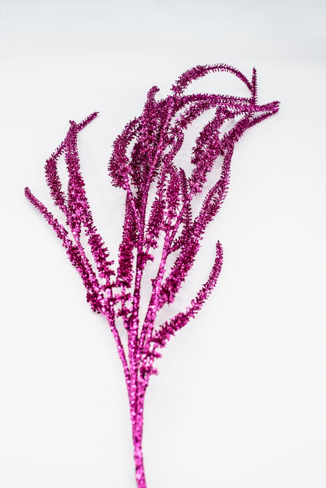 Artificial, Fuchsia Glitter Spray - 37" - Greenery MarketArtificial Flora85802-FU