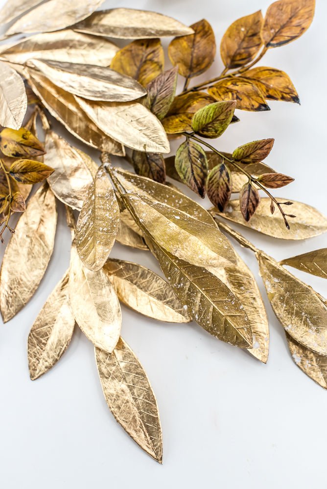 Artificial Gold & Brown Laurel Leaf - 26" - Greenery MarketArtificial FloraXG1147-GOBN