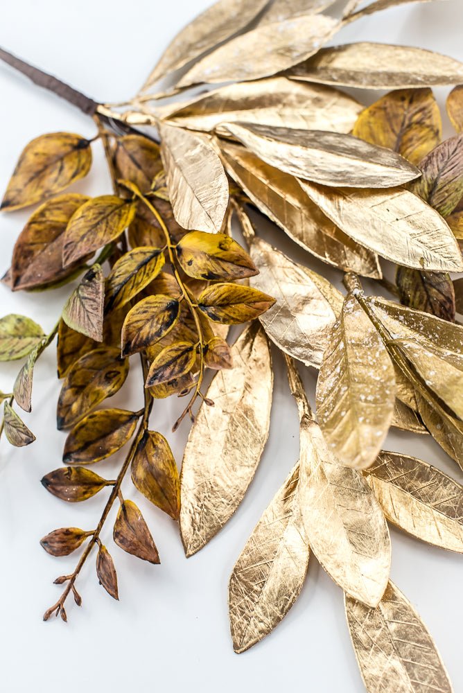 Artificial Gold & Brown Laurel Leaf - 26" - Greenery MarketArtificial FloraXG1147-GOBN