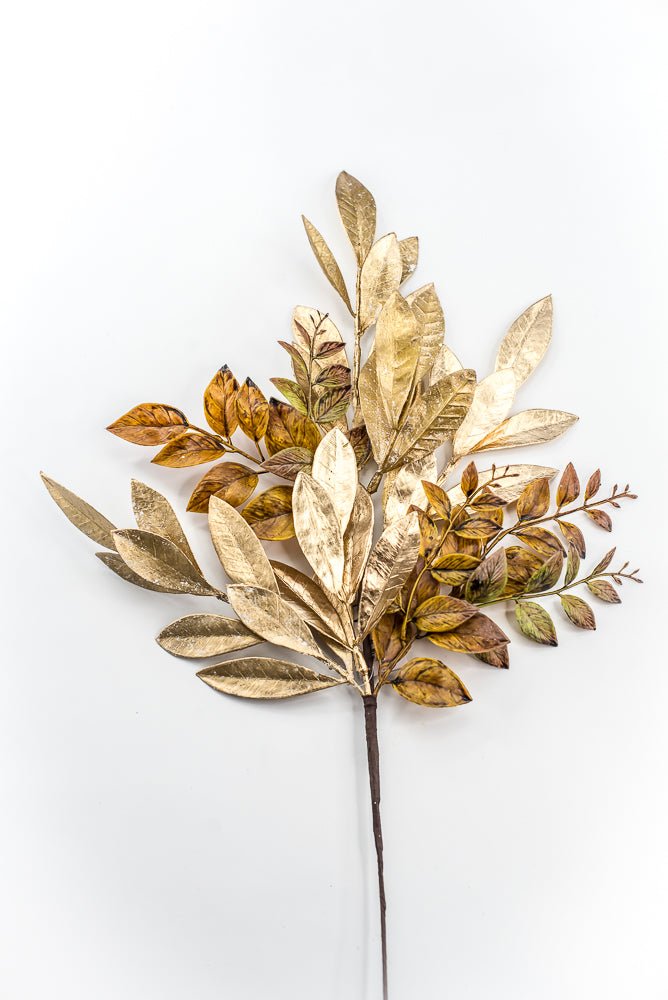 Artificial Gold & Brown Laurel Leaf - 26" - Greenery MarketArtificial FloraXG1147-GOBN
