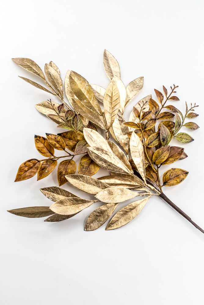Artificial Gold & Brown Laurel Leaf - 26" - Greenery MarketArtificial FloraXG1147-GOBN