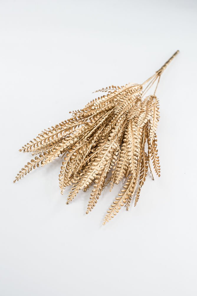 Artificial, Gold, Button Grass Leaves Bush - Greenery MarketArtificial Flora84999GD