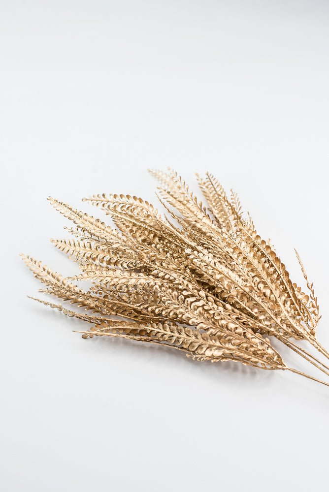 Artificial, Gold, Button Grass Leaves Bush - Greenery MarketArtificial Flora84999GD