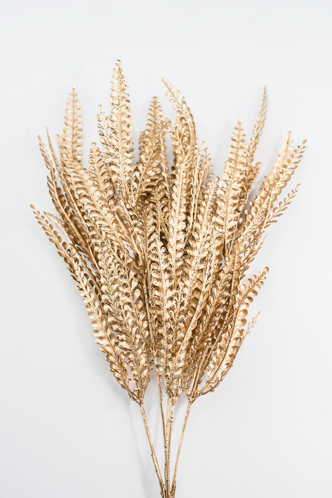 Artificial, Gold, Button Grass Leaves Bush - Greenery MarketArtificial Flora84999GD