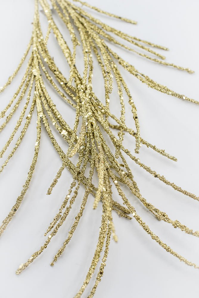 Artificial Gold Glitter Grass Spray - 33" - Greenery MarketArtificial Flora65851-GOLD