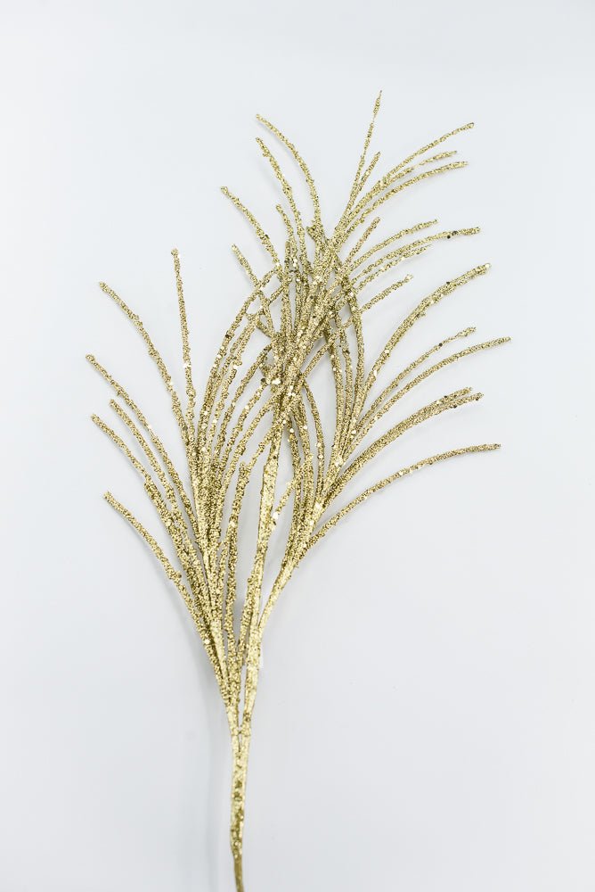 Artificial Gold Glitter Grass Spray - 33" - Greenery MarketArtificial Flora65851-GOLD