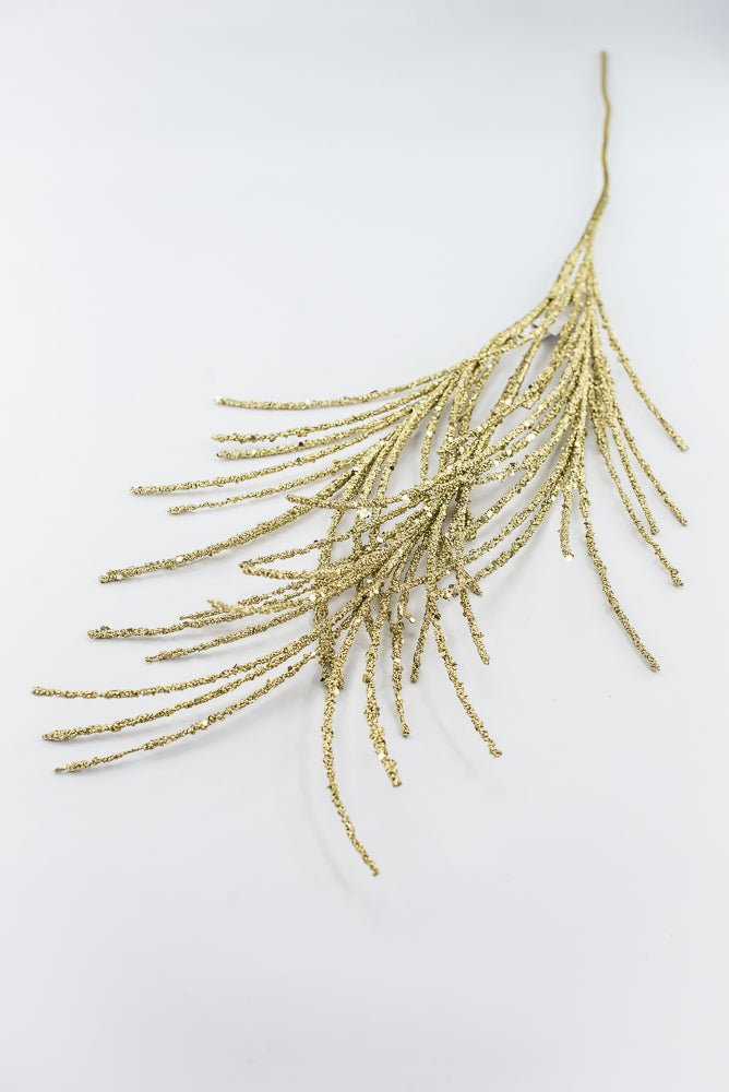 Artificial Gold Glitter Grass Spray - 33" - Greenery MarketArtificial Flora65851-GOLD