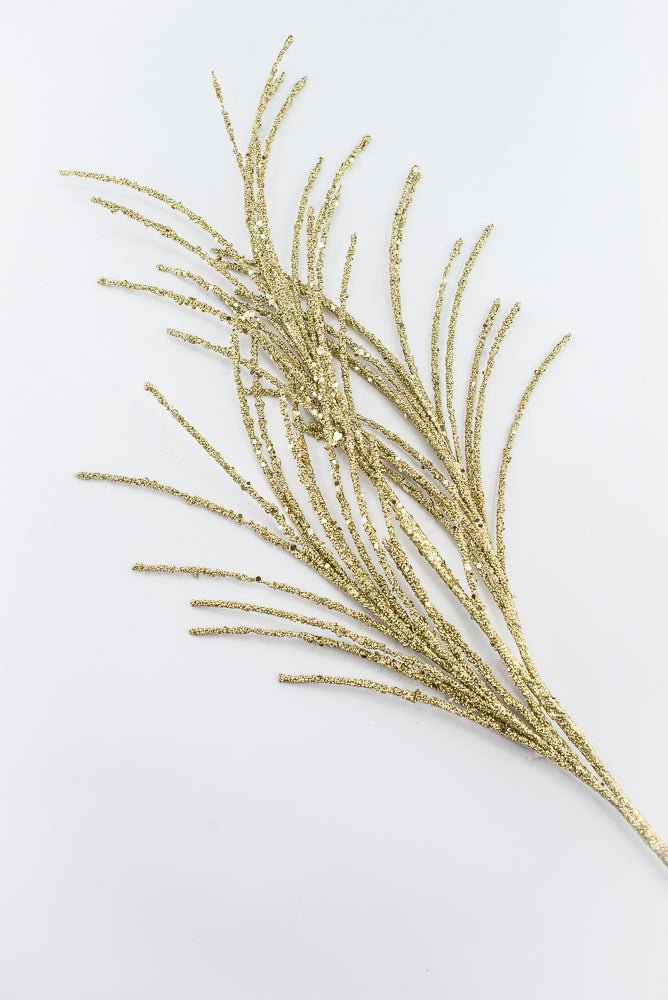 Artificial Gold Glitter Grass Spray - 33" - Greenery MarketArtificial Flora65851-GOLD