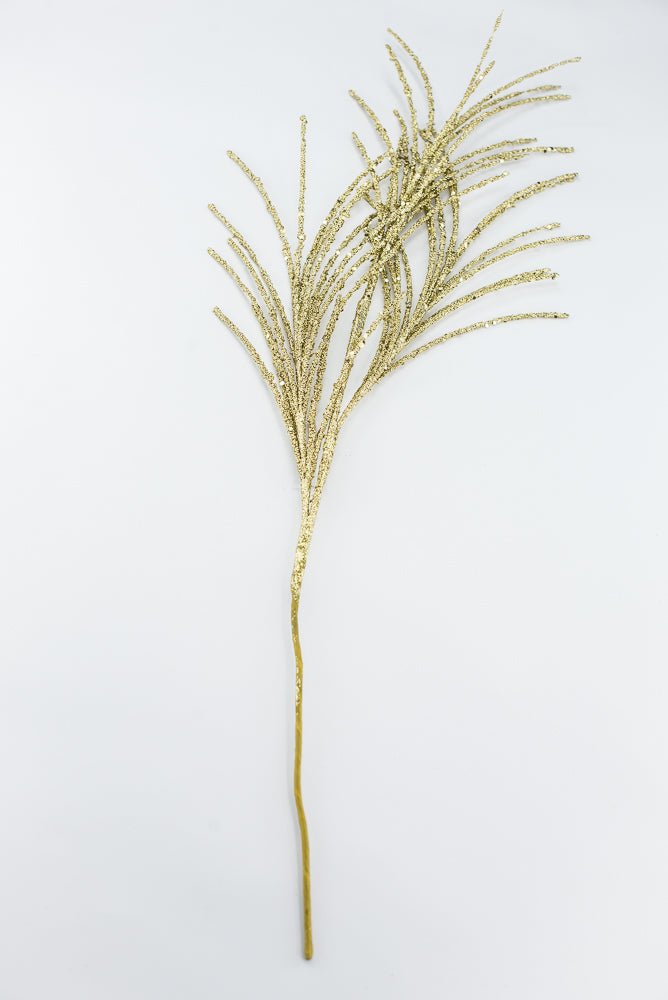 Artificial Gold Glitter Grass Spray - 33" - Greenery MarketArtificial Flora65851-GOLD