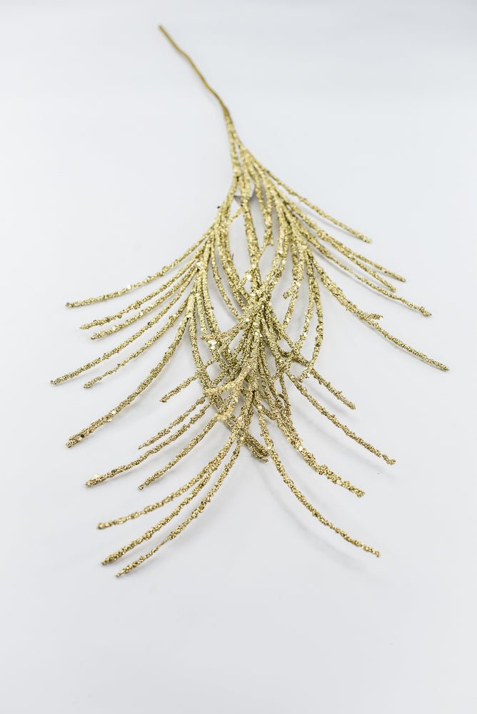 Artificial Gold Glitter Grass Spray - 33" - Greenery MarketArtificial Flora65851-GOLD