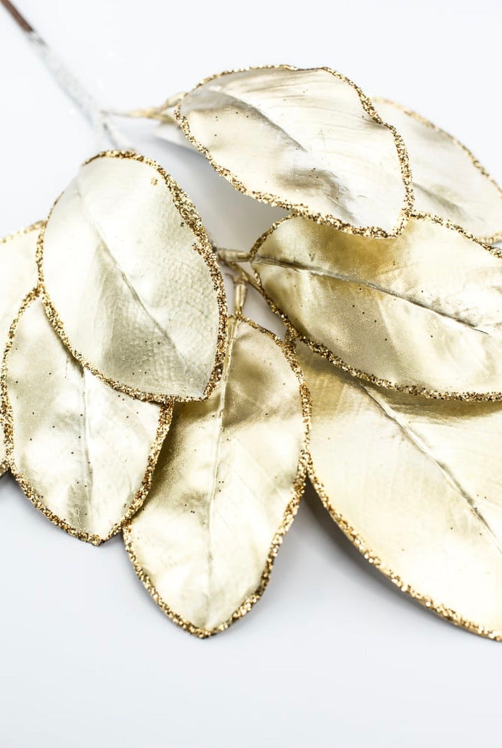 Artificial Gold Magnolia Leaf Spray - 24" - Greenery MarketArtificial Flora85103-GOLD