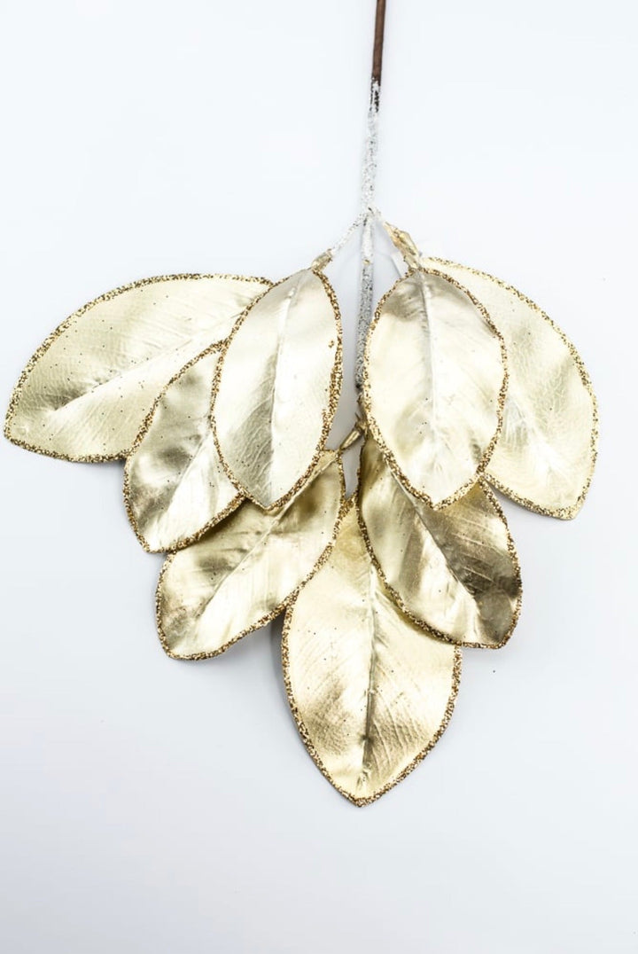 Artificial Gold Magnolia Leaf Spray - 24" - Greenery MarketArtificial Flora85103-GOLD