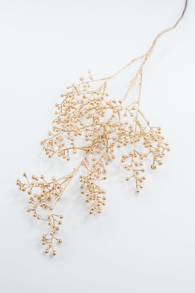 Artificial Gold Metallic Berry Spray - 29" - Greenery MarketArtificial Flowers216277