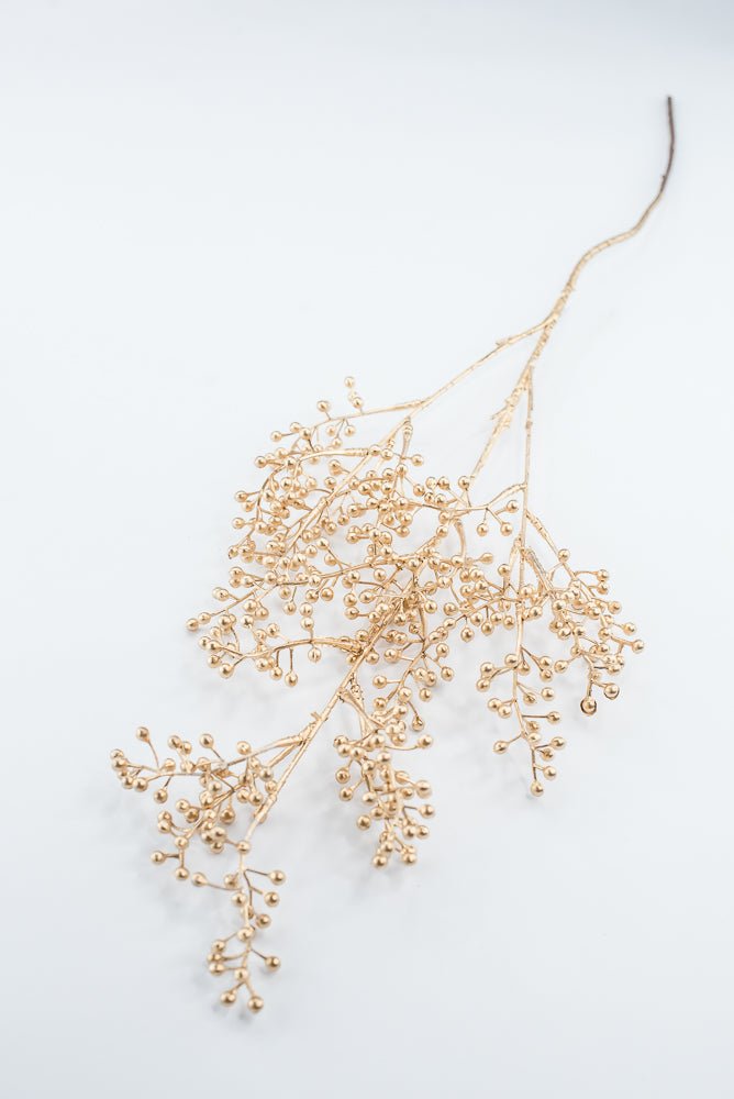 Artificial Gold Metallic Berry Spray - 29" - Greenery MarketArtificial Flowers216277