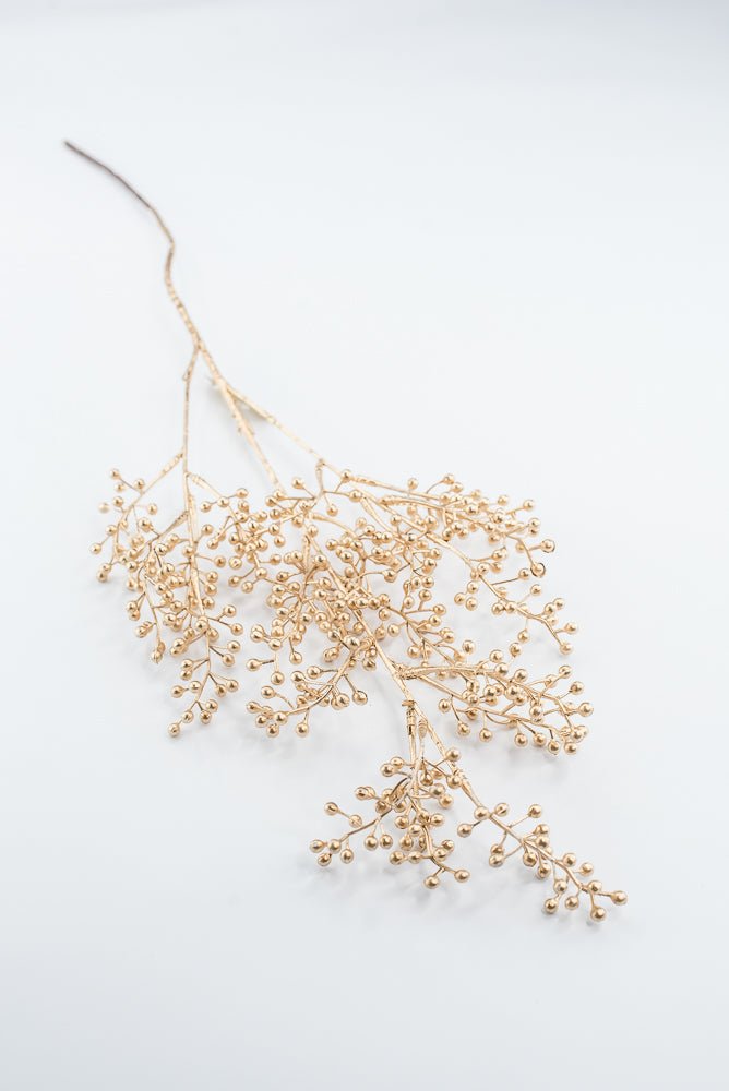 Artificial Gold Metallic Berry Spray - 29" - Greenery MarketArtificial Flowers216277