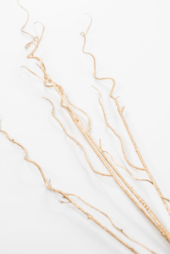Artificial Gold Metallic Branch Twig Spray - 47" - Greenery MarketArtificial Flora86903GD