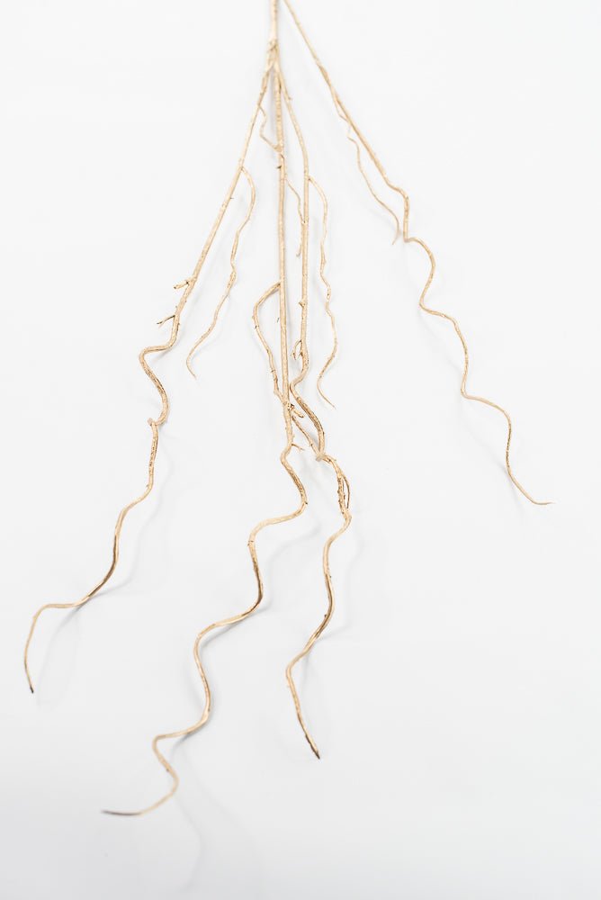 Artificial Gold Metallic Branch Twig Spray - 47" - Greenery MarketArtificial Flora86903GD