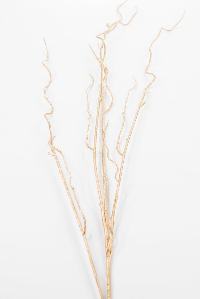 Artificial Gold Metallic Branch Twig Spray - 47" - Greenery MarketArtificial Flora86903GD
