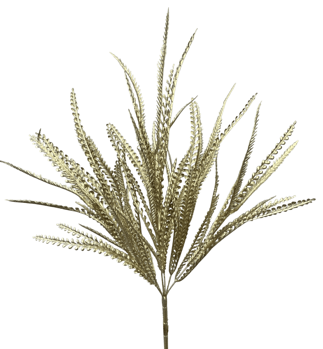 Artificial Gold Metallic Leaves Bush - 22" - Greenery MarketArtificial Flora86889GD