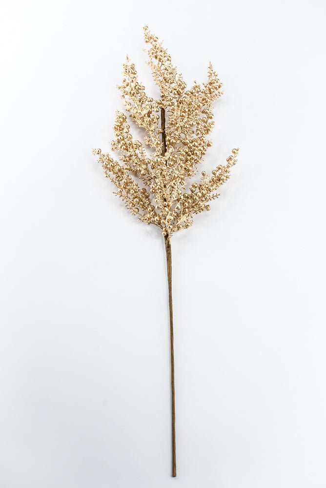 Artificial Gold Mini Berry Spray - 26" - Greenery MarketArtificial Flora32257-GOLD