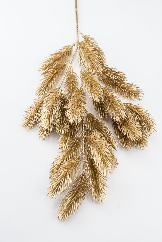 Artificial Gold Pine Spray - 25" - Greenery Market86556GD