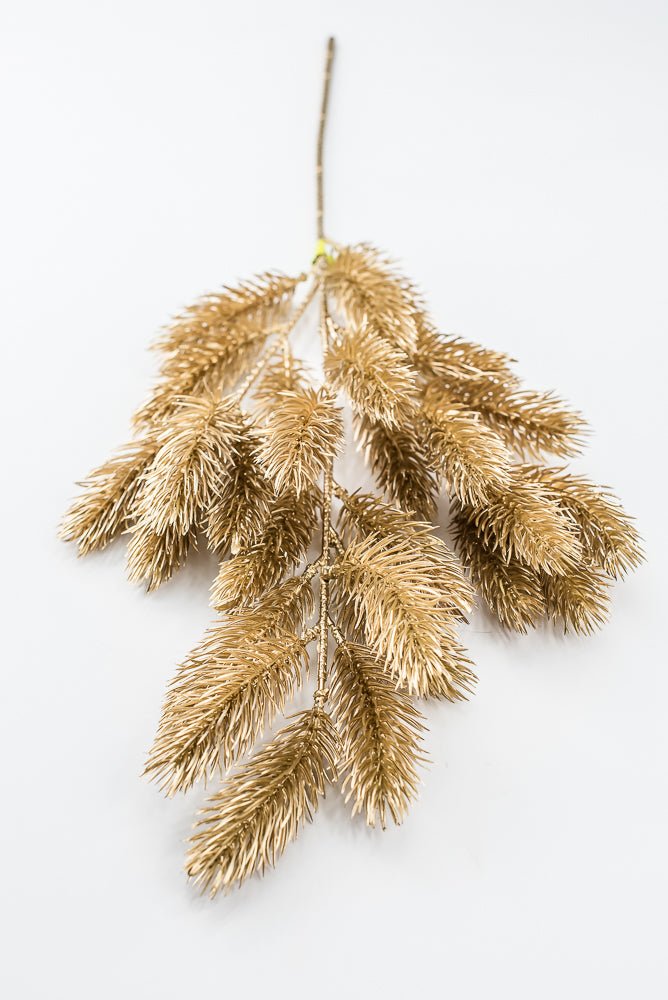 Artificial Gold Pine Spray - 25" - Greenery Market86556GD