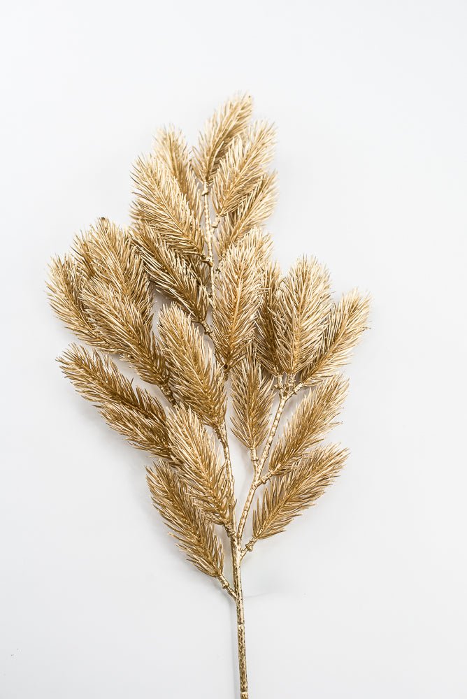 Artificial Gold Pine Spray - 25" - Greenery Market86556GD