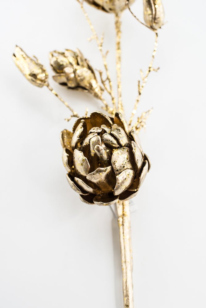 Artificial Gold Protea Spray - 37.5" - Greenery MarketArtificial FloraXG1074-GO