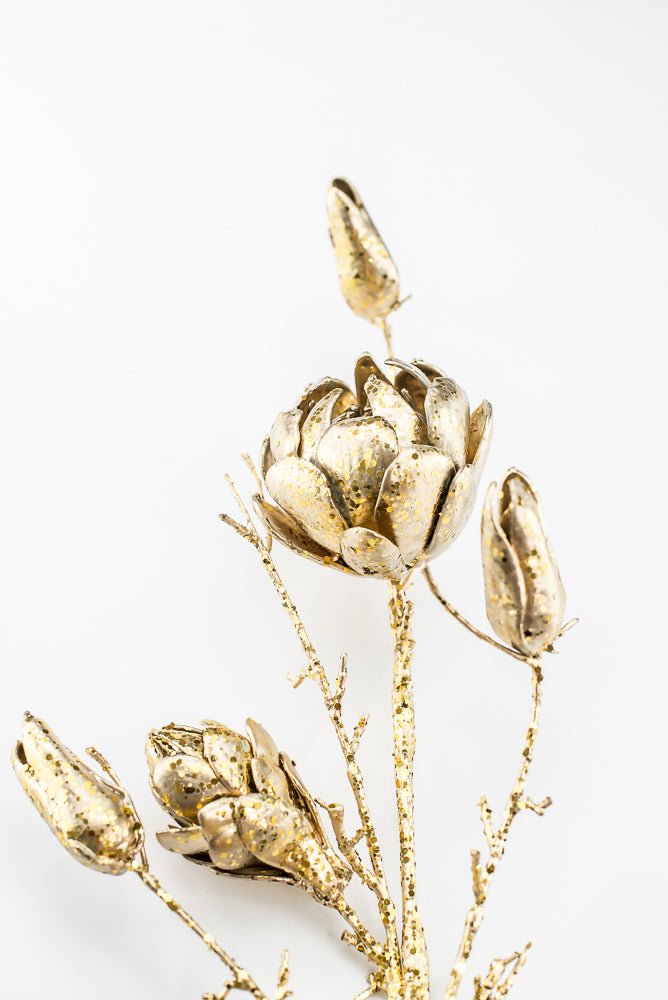 Artificial Gold Protea Spray - 37.5" - Greenery MarketArtificial FloraXG1074-GO