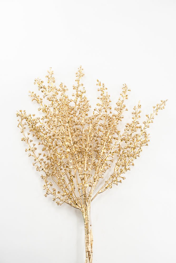 Artificial Gold Sequin & Glitter Baby's Breath Bundle - 20" - Greenery MarketArtificial FloraXG1212-GO