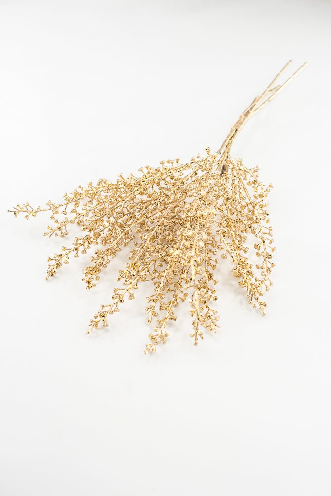 Artificial Gold Sequin & Glitter Baby's Breath Bundle - 20" - Greenery MarketArtificial FloraXG1212-GO