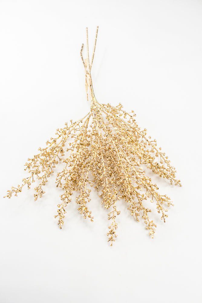 Artificial Gold Sequin & Glitter Baby's Breath Bundle - 20" - Greenery MarketArtificial FloraXG1212-GO