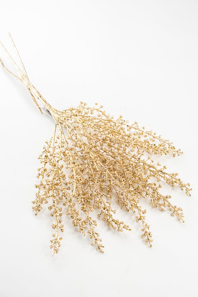 Artificial Gold Sequin & Glitter Baby's Breath Bundle - 20" - Greenery MarketArtificial FloraXG1212-GO