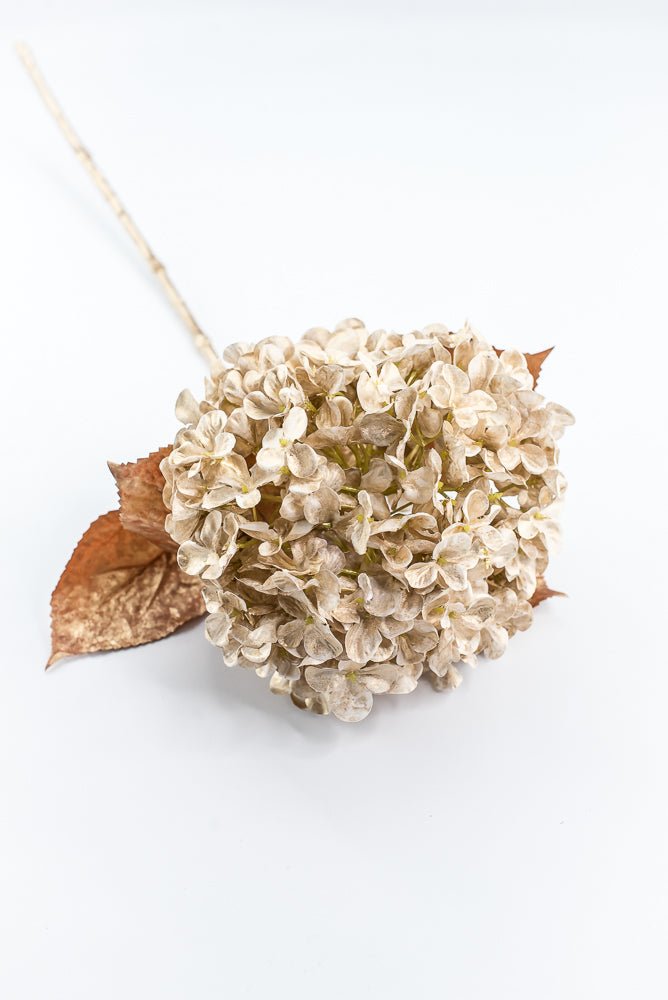 Artificial Gold Single Hydrangea Stem - 27" - Greenery MarketArtificial Flora85984-GOLD