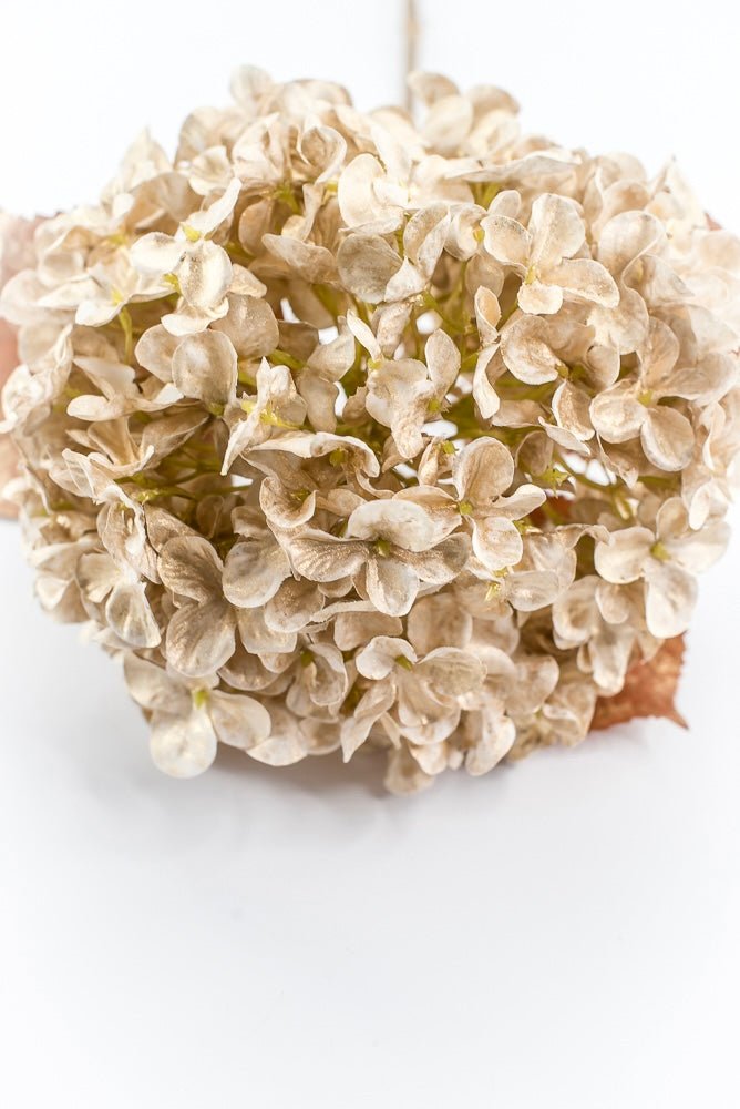 Artificial Gold Single Hydrangea Stem - 27" - Greenery MarketArtificial Flora85984-GOLD