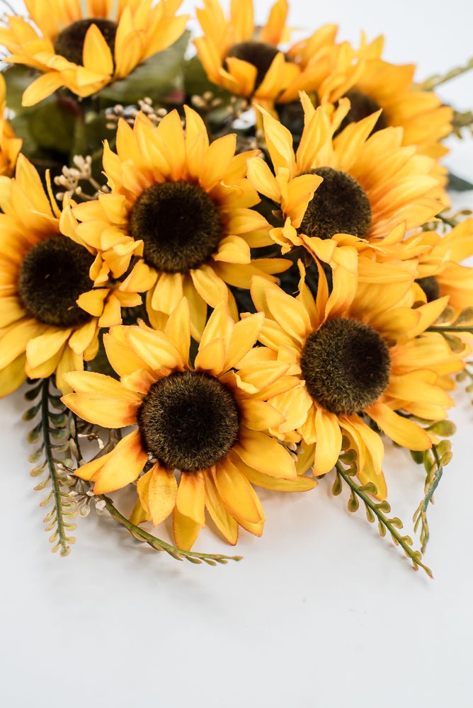 Artificial Gold & Yellow Sunflower Bush - 19" - Greenery Market57525GDYW