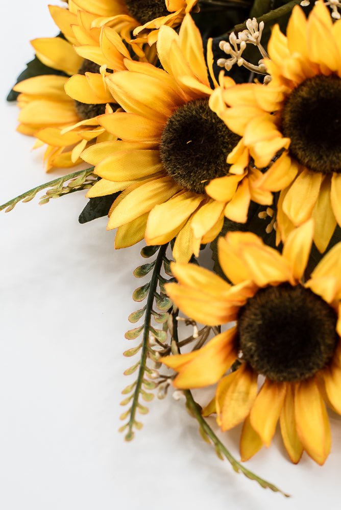 Artificial Gold & Yellow Sunflower Bush - 19" - Greenery Market57525GDYW