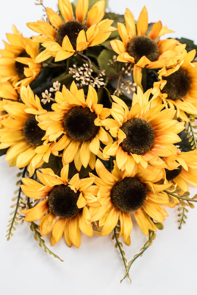 Artificial Gold & Yellow Sunflower Bush - 19" - Greenery Market57525GDYW