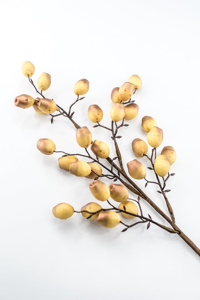 Artificial Golden Copper Wired Berry Spray - 30" - Greenery MarketArtificial Flowers276634